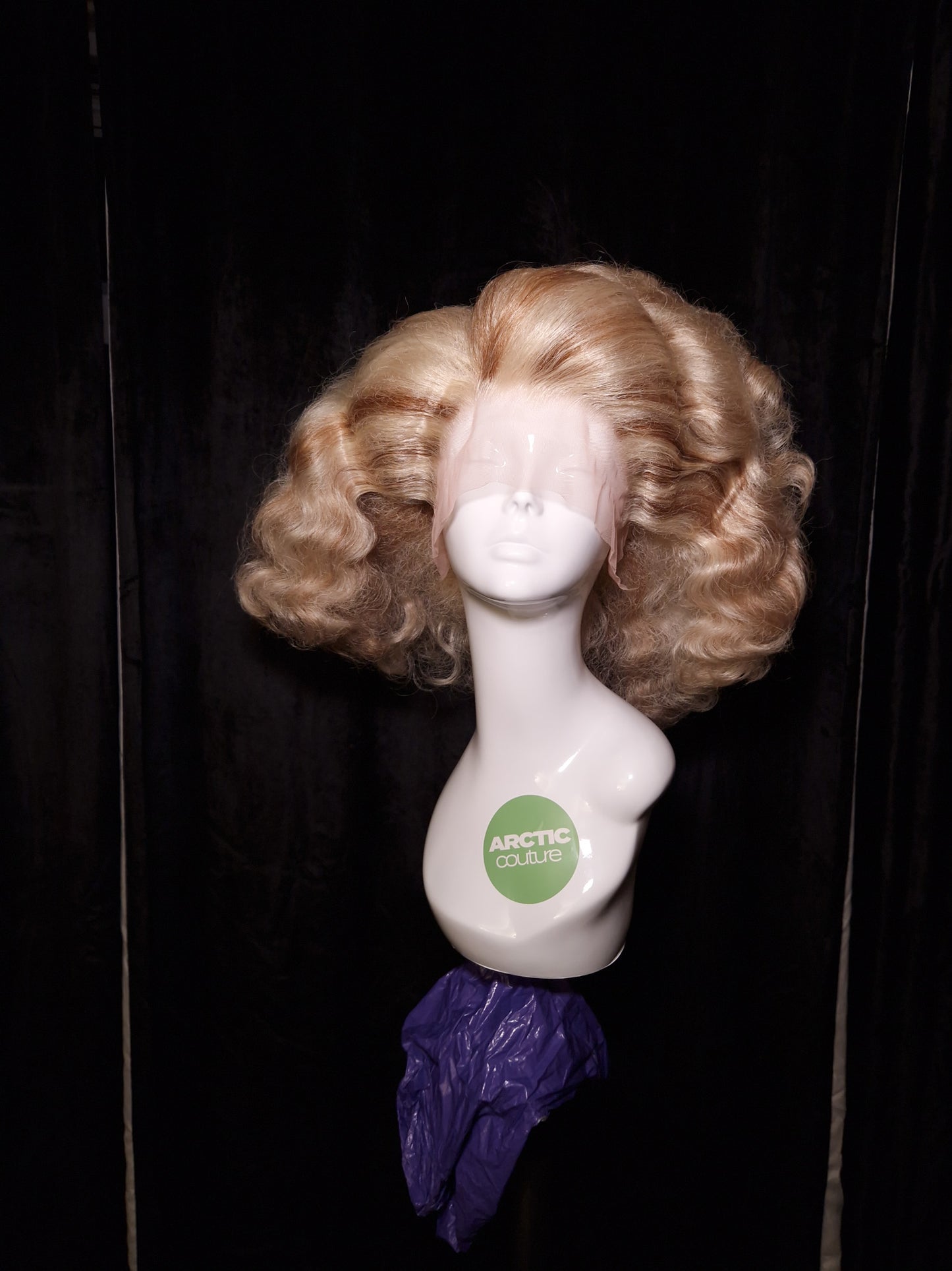 Blonde and Brown Wavey Perm Drag Wig