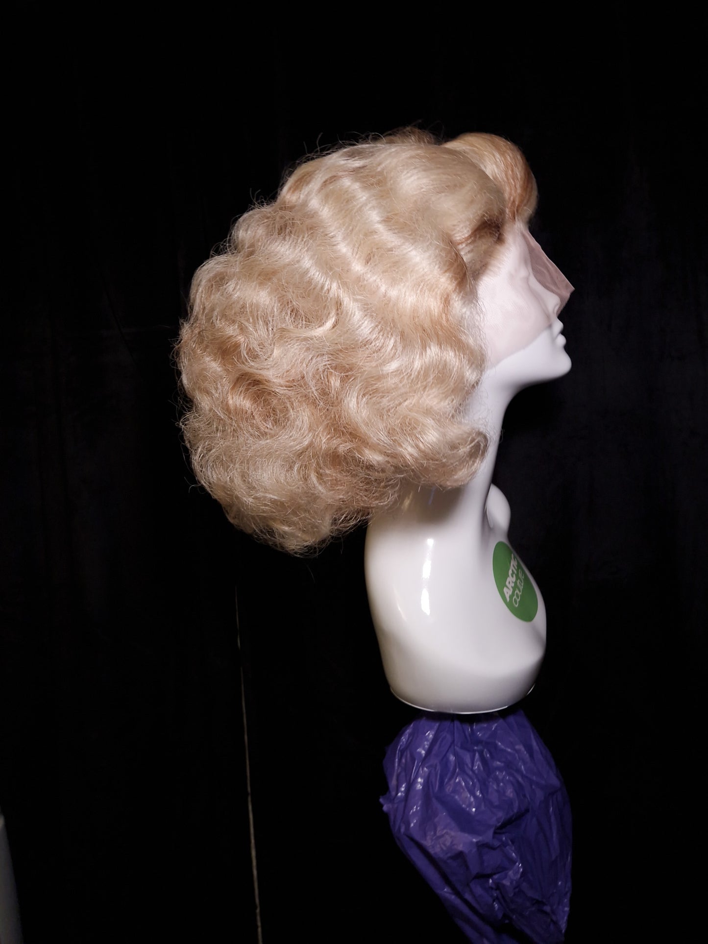 Blonde and Brown Wavey Perm Drag Wig