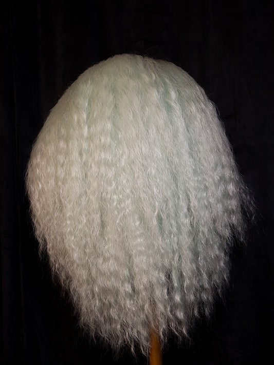 Mint Rooted Multi-Tonal Crimped Drag Wig
