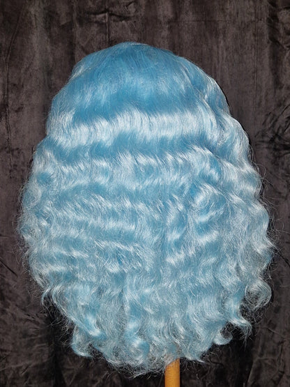 (SOLD) Ocean Blue Wavey Drag Wig