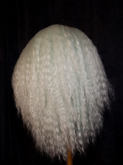 Mint Rooted Multi-Tonal Crimped Drag Wig